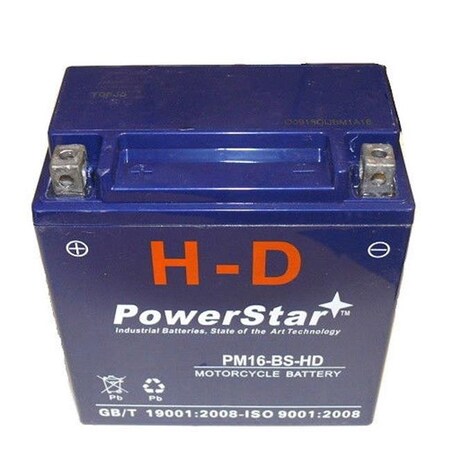 Powerstar PowerStar PM16-BS-HD-005 YTX16-BS Motorcycle Battery for Suzuki Boulevard C90 C90T PM16-BS-HD-005